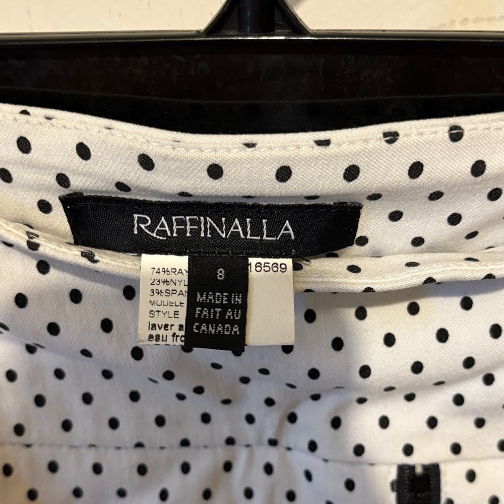 Elegant Black and White Polka Dot Pencil Skirt